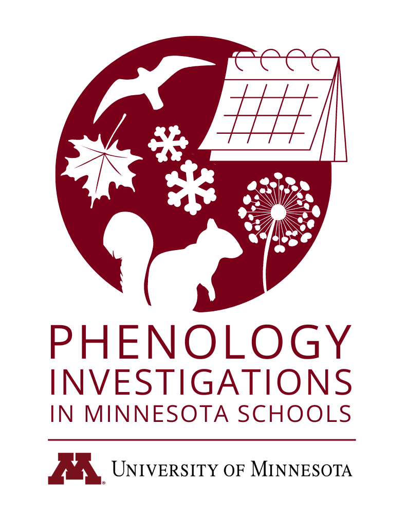 PIMS badge shows a calendar with pages that flip and a maroon circle with silhouettes of plants and animals